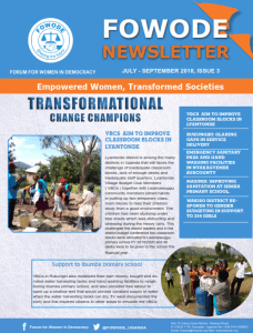 FOWODE NEWSLETTER Q3 2018