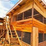 A modern poultry house constructed by the Kasangala United Women’s Association.